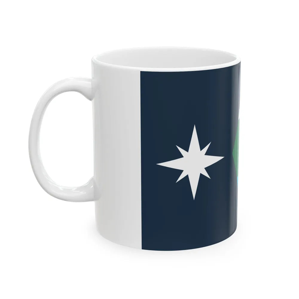 Minnesota flag submission F1953 (United States) White Coffee Mug - Go Mug Yourself