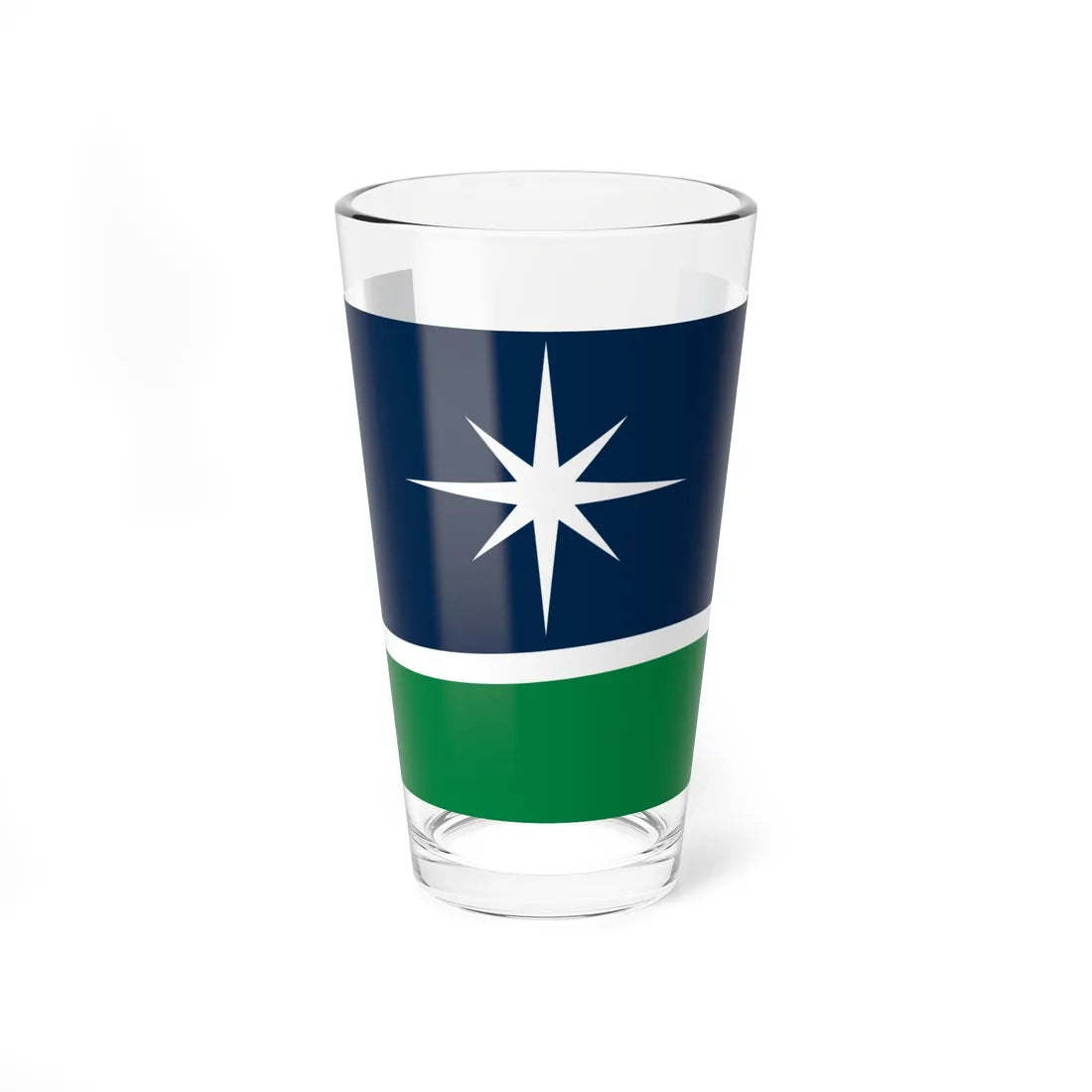 Minnesota flag submission F2100 (United States) Pint Glass 16oz 16oz - Go Mug Yourself