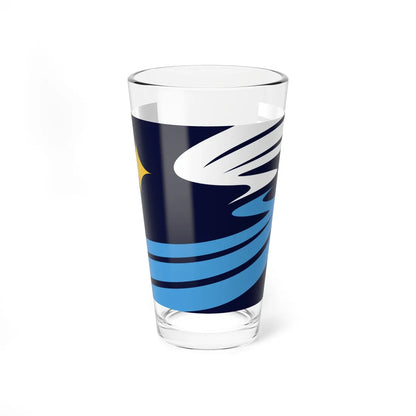 Minnesota flag submission F944 (United States) Pint Glass 16oz 16oz - Go Mug Yourself