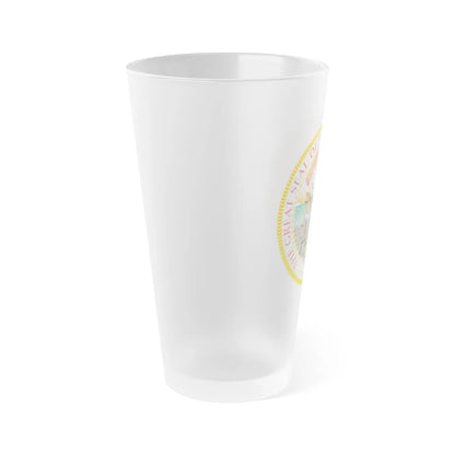 Minnesota State Seal - Frosted Pint Glass 16oz-Go Mug Yourself