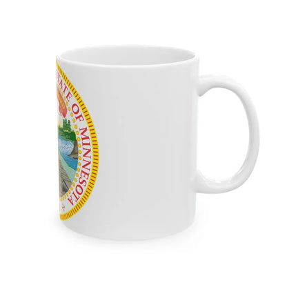 Minnesota State Seal - White Coffee Mug-Go Mug Yourself