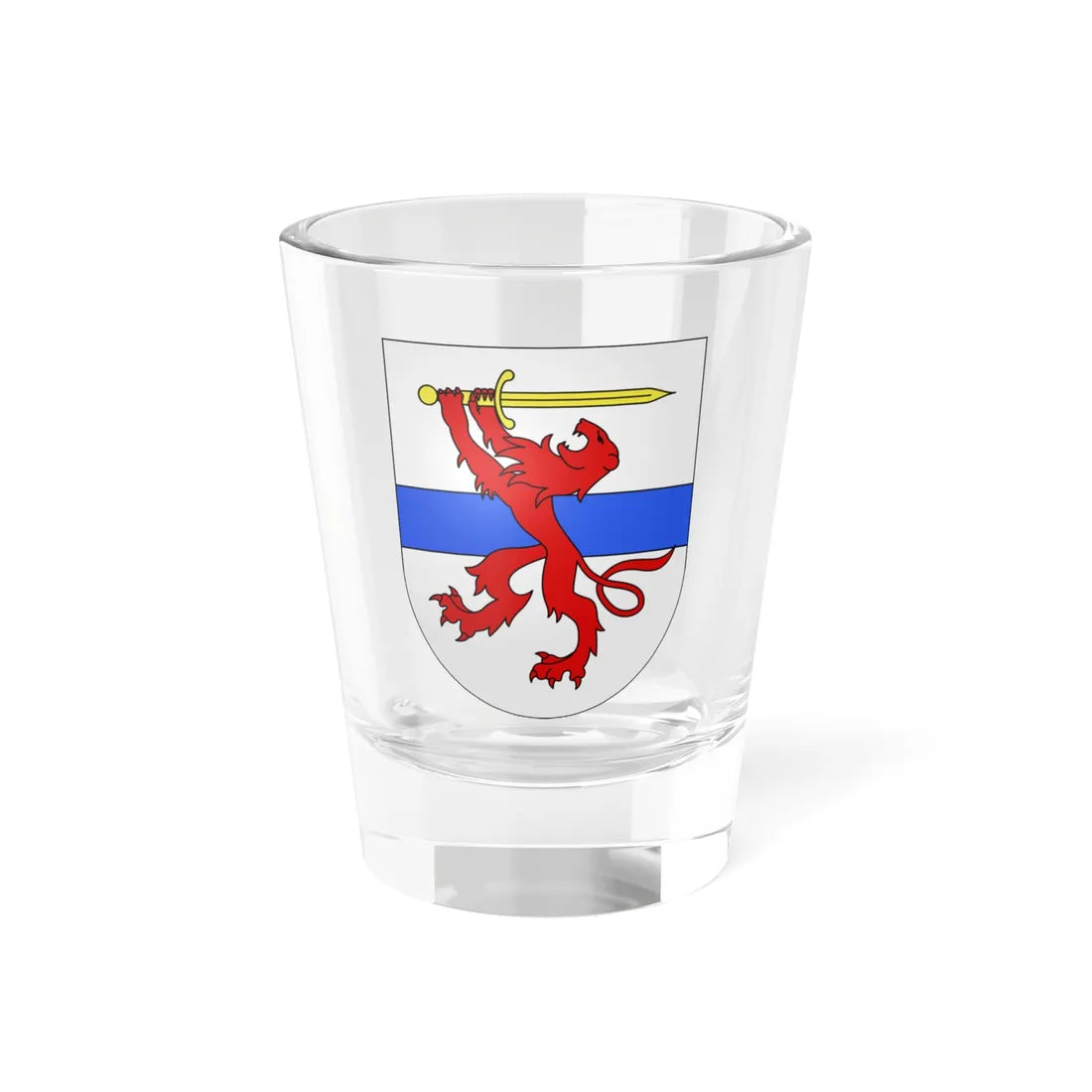 Minusio-coat of arms (Switzerland) (Coat of Arms) Shot Glass 1.5oz 1.5oz - Go Mug Yourself
