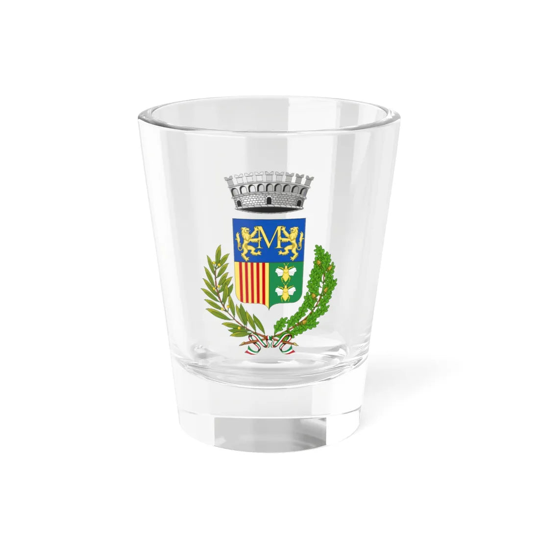 Mioglia-Stemma (Italy) (Coat of Arms) Shot Glass 1.5oz 1.5oz - Go Mug Yourself