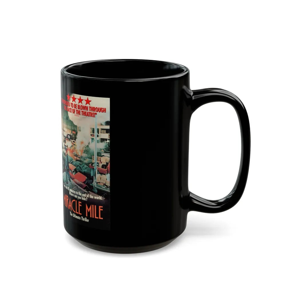 MIRACLE MILE (VHS COVER) - Black Coffee Mug-Go Mug Yourself