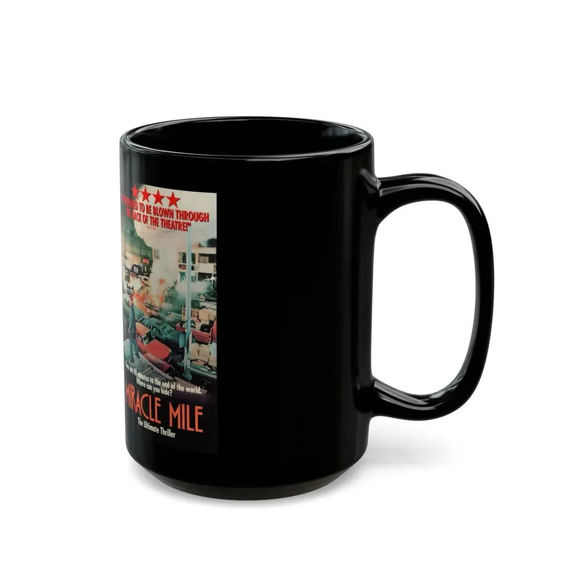 MIRACLE MILE (VHS COVER) - Black Coffee Mug - Go Mug Yourself