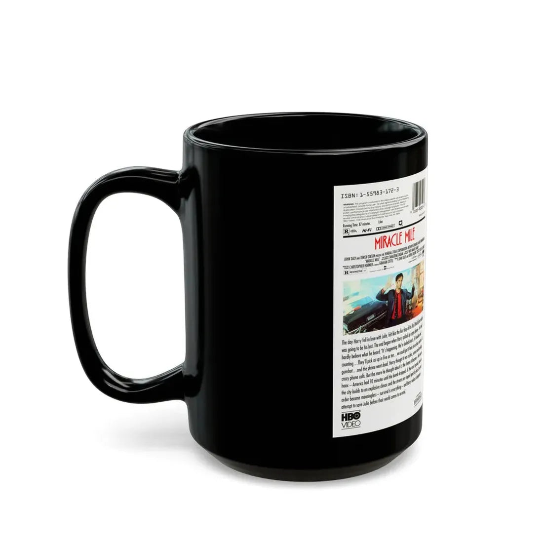 MIRACLE MILE (VHS COVER) - Black Coffee Mug - Go Mug Yourself