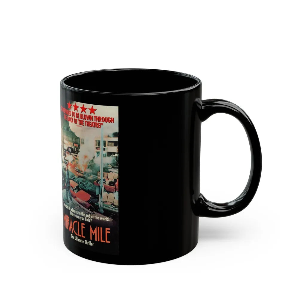 MIRACLE MILE (VHS COVER) - Black Coffee Mug-Go Mug Yourself