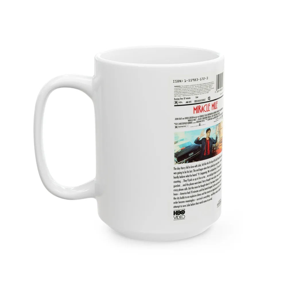 MIRACLE MILE (VHS COVER) - White Coffee Mug-Go Mug Yourself