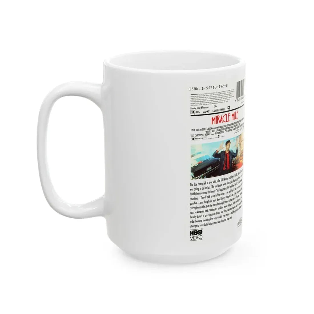 MIRACLE MILE (VHS COVER) - White Coffee Mug - Go Mug Yourself