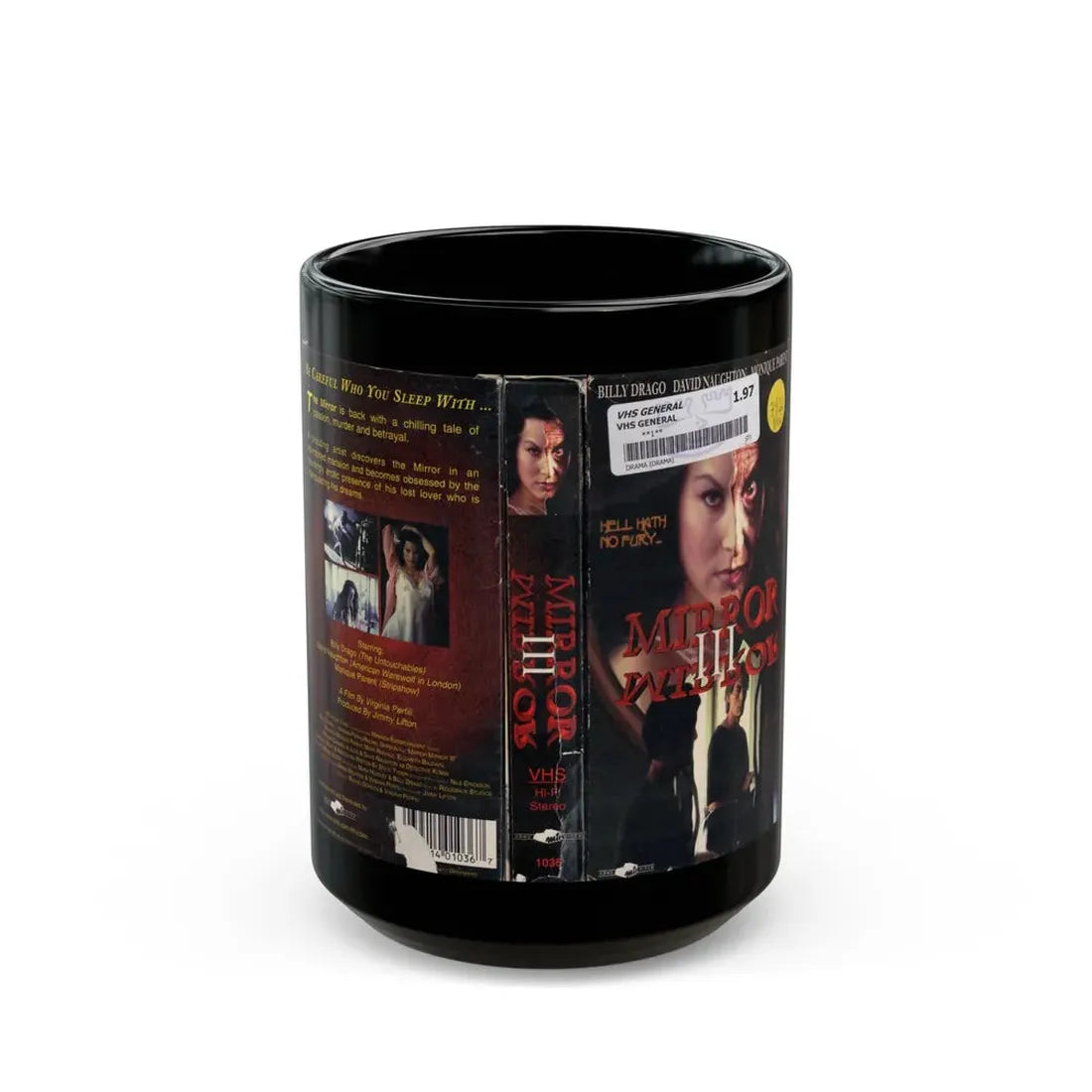 MIRROR MIRROR 3 (VHS COVER) - Black Coffee Mug 15oz - Go Mug Yourself