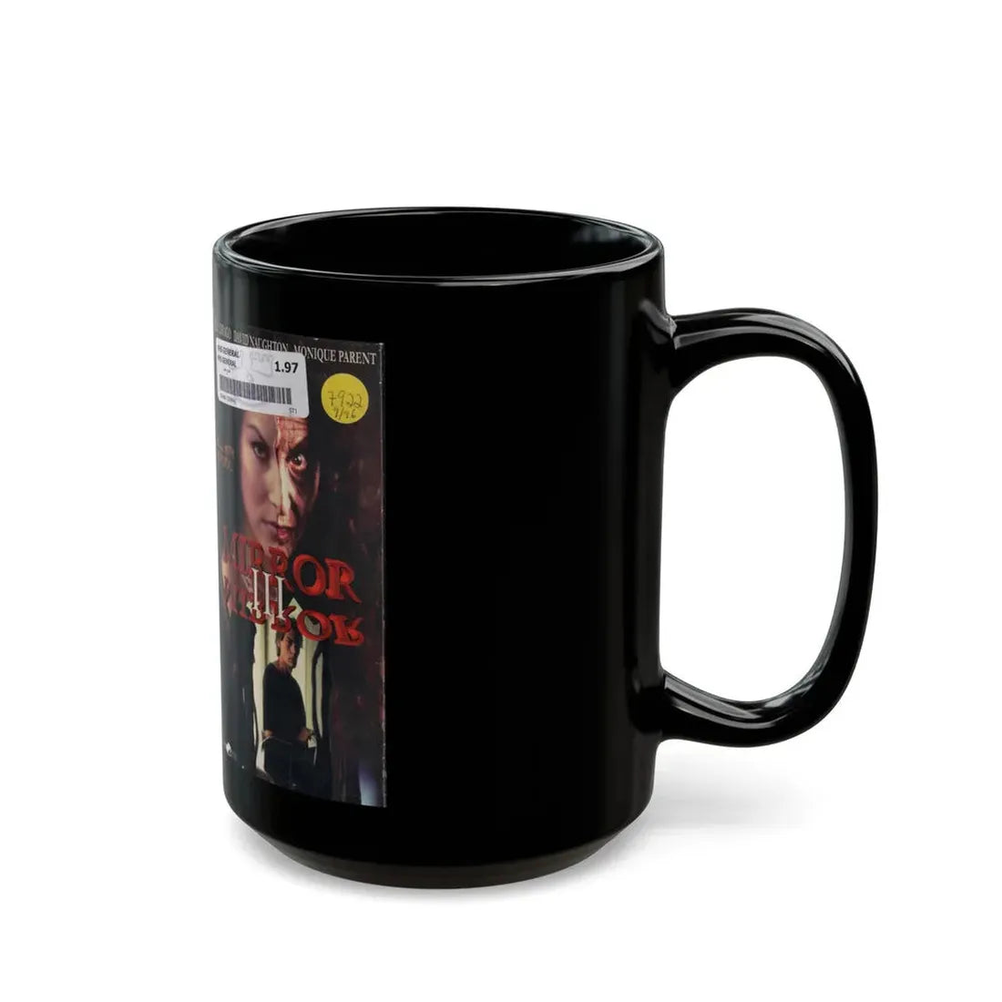 MIRROR MIRROR 3 (VHS COVER) - Black Coffee Mug - Go Mug Yourself