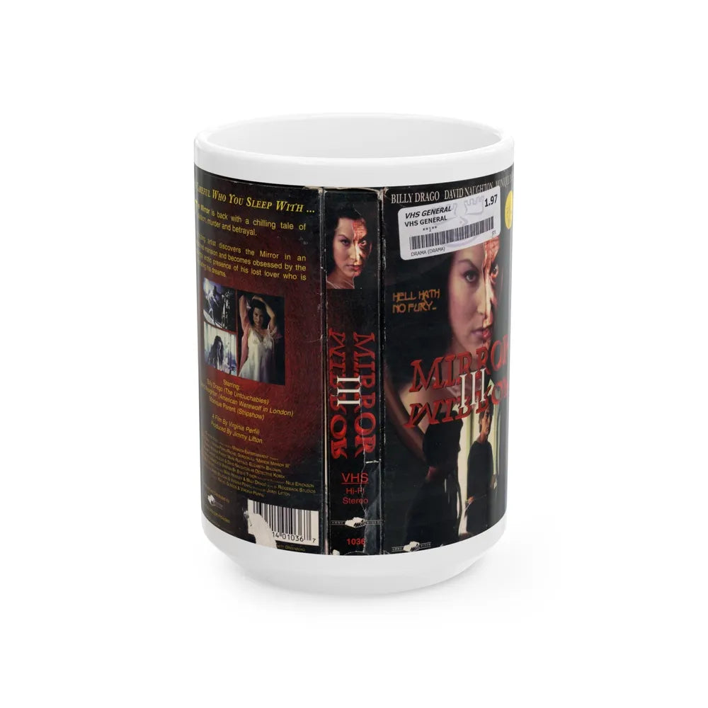 MIRROR MIRROR 3 (VHS COVER) - White Coffee Mug-15oz-Go Mug Yourself