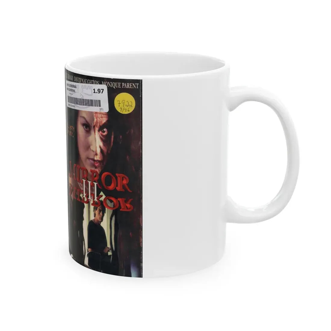 MIRROR MIRROR 3 (VHS COVER) - White Coffee Mug - Go Mug Yourself