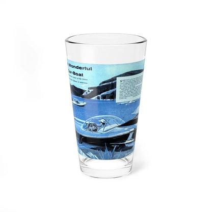 MI's Wonderful Car-Boat (Magazine Illustration) Pint Glass 16oz-16oz-Go Mug Yourself