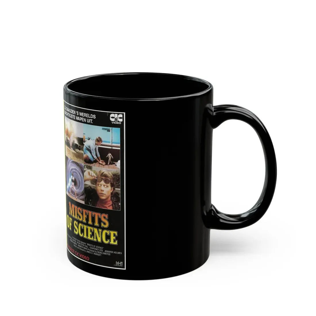 MISFITS OF SCIENCE (VHS COVER) - Black Coffee Mug - Go Mug Yourself