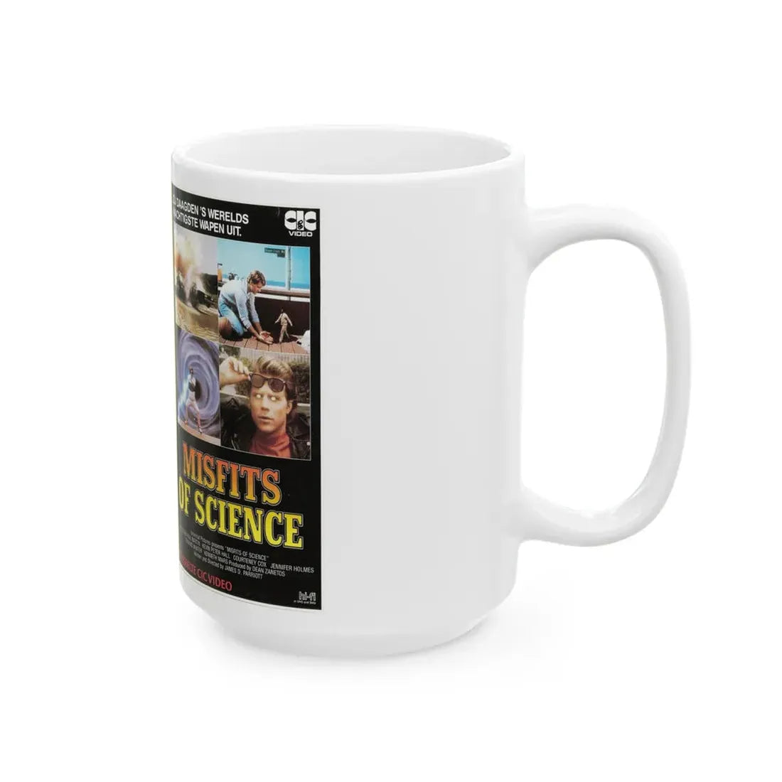 MISFITS OF SCIENCE (VHS COVER) - White Coffee Mug - Go Mug Yourself