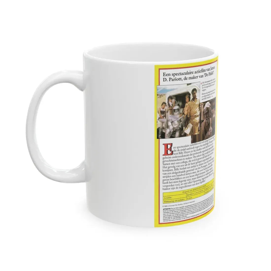 MISFITS OF SCIENCE (VHS COVER) - White Coffee Mug - Go Mug Yourself