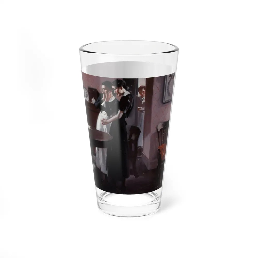 Mishap in the Dining Room (Magazine Illustration) Pint Glass 16oz-Go Mug Yourself