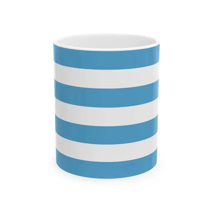 Misreported Merchant Ensign of San Marino modern colours (San Marino) White Coffee Mug 11oz - Go Mug Yourself