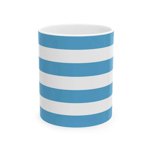 Misreported Merchant Ensign of San Marino modern colours (San Marino) White Coffee Mug 11oz - Go Mug Yourself