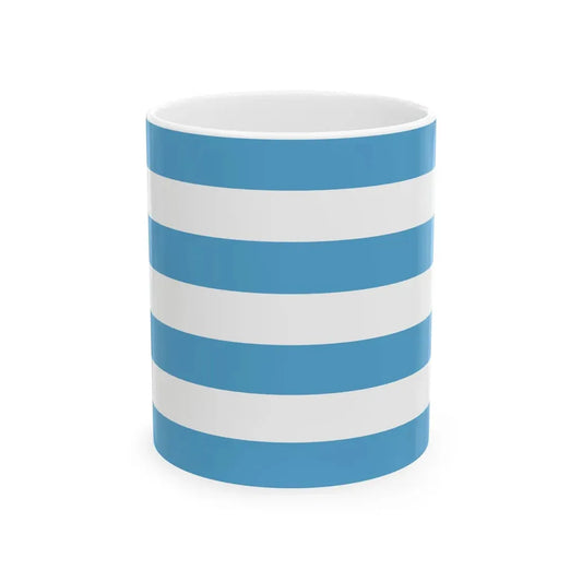 Misreported Merchant Ensign of San Marino modern colours (San Marino) White Coffee Mug 11oz - Go Mug Yourself