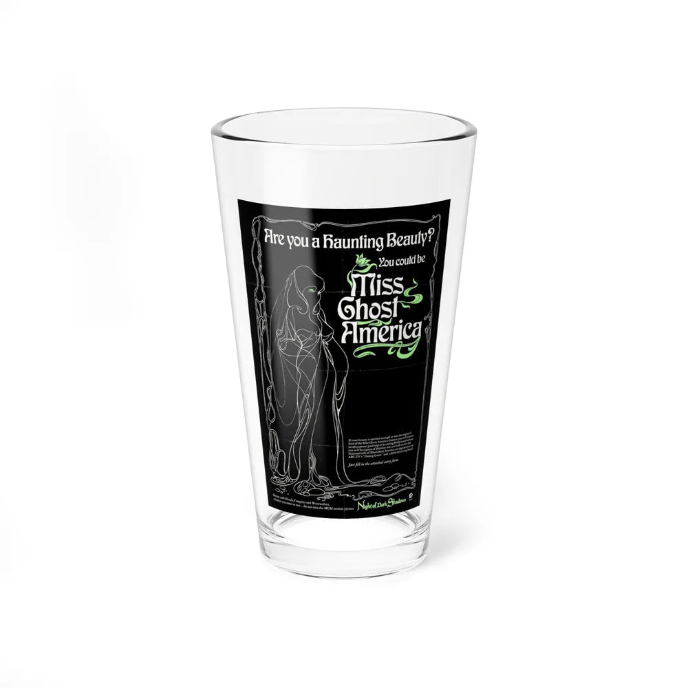 MISS GHOST AMERICA (NIGHT OF DARK SHADOWS) 1971 Movie Poster - Pint Glass 16oz-16oz-Go Mug Yourself