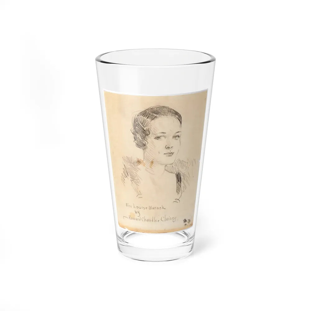 Miss Louise Marock, Preliminary Portrait Study (1932) (Magazine Illustration) Pint Glass 16oz-16oz-Go Mug Yourself