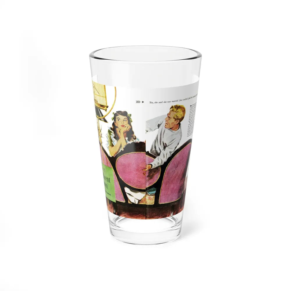 Miss (question) millicent brown, Good Housekeeping, July 1947 (Magazine Illustration) Pint Glass 16oz-16oz-Go Mug Yourself