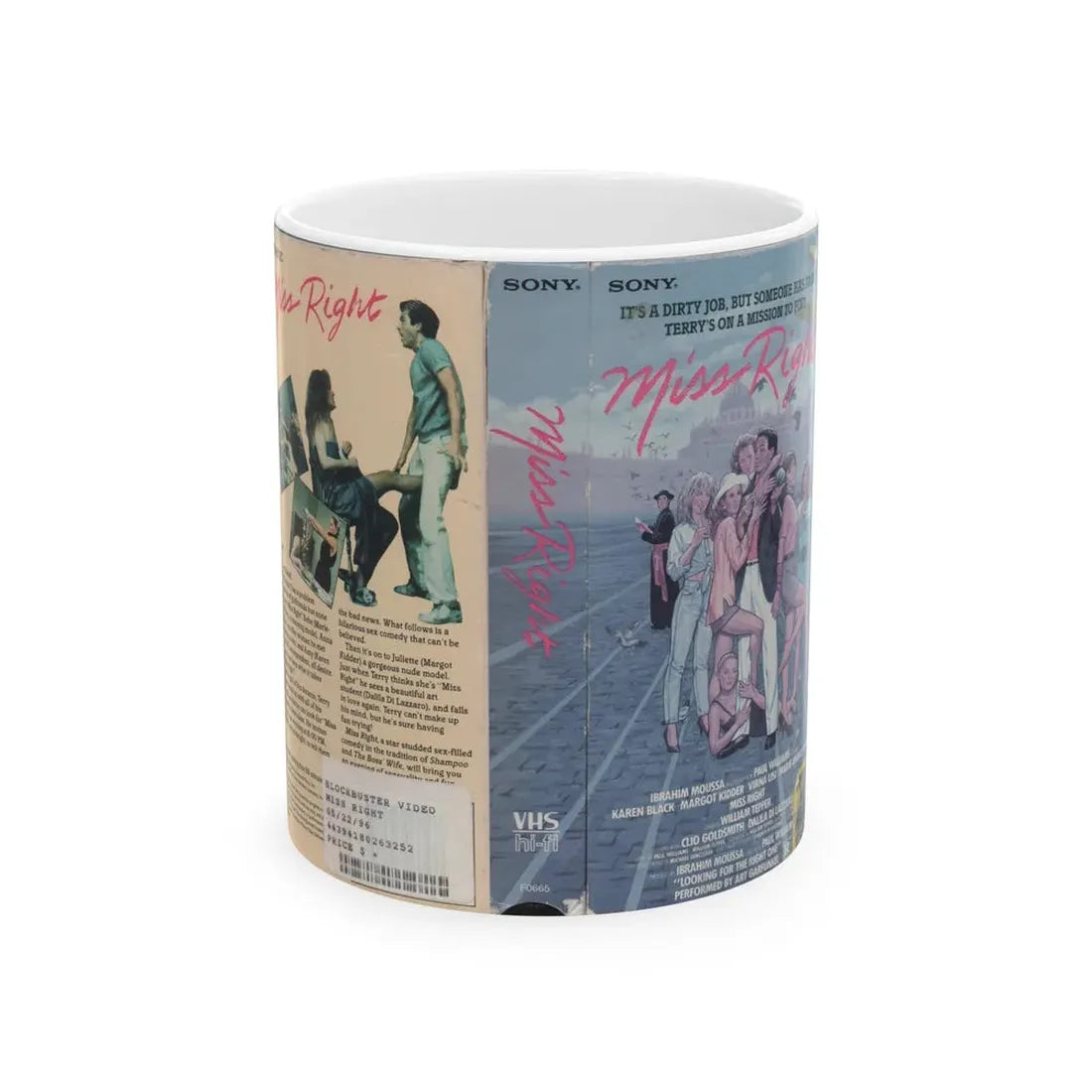 MISS RIGHT (VHS COVER) - White Coffee Mug 11oz - Go Mug Yourself