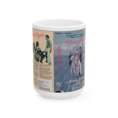 MISS RIGHT (VHS COVER) - White Coffee Mug 15oz - Go Mug Yourself
