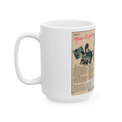 MISS RIGHT (VHS COVER) - White Coffee Mug - Go Mug Yourself