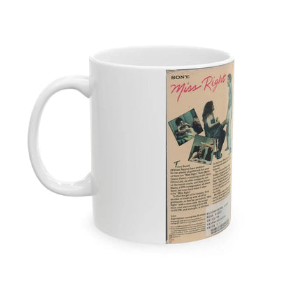 MISS RIGHT (VHS COVER) - White Coffee Mug - Go Mug Yourself