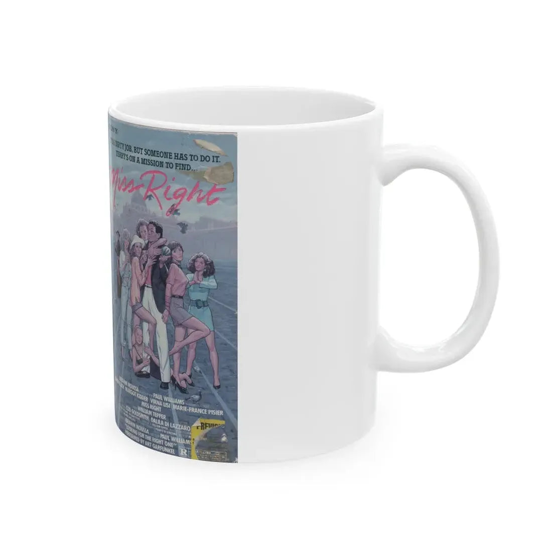 MISS RIGHT (VHS COVER) - White Coffee Mug - Go Mug Yourself
