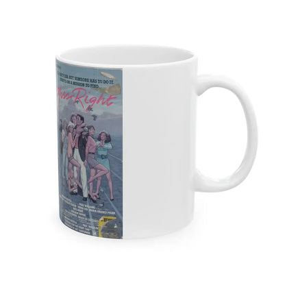 MISS RIGHT (VHS COVER) - White Coffee Mug - Go Mug Yourself