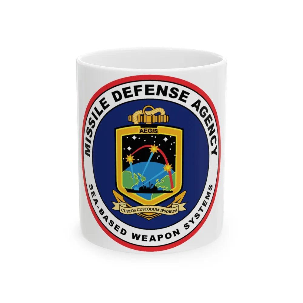 Missile Defense Agency AEGIS Ballistic (U.S. Navy) White Coffee Mug-11oz-Go Mug Yourself