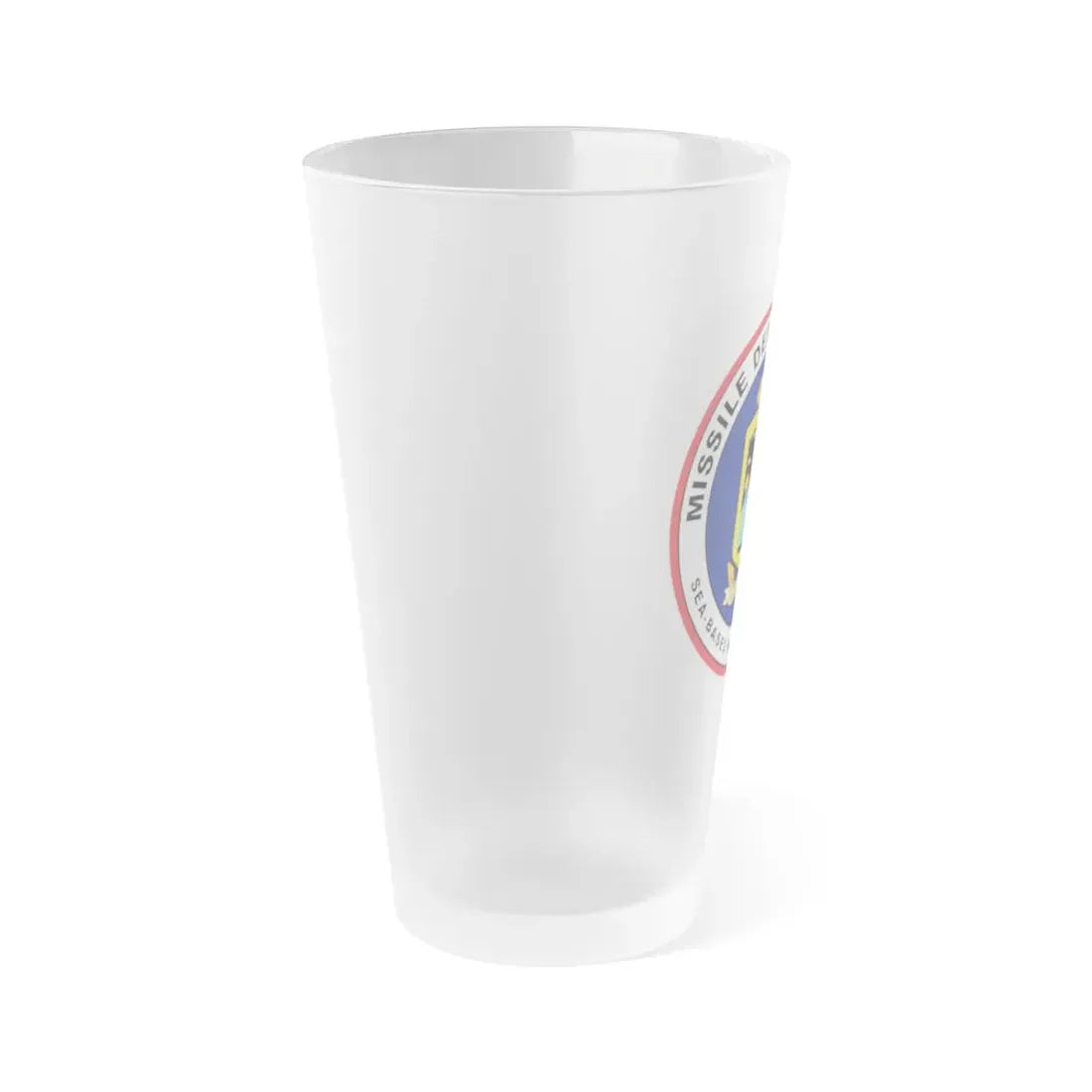 Missile Defense Agency AEGIS Ballistic (U.S. Navy) Frosted Pint Glass 16oz - Go Mug Yourself