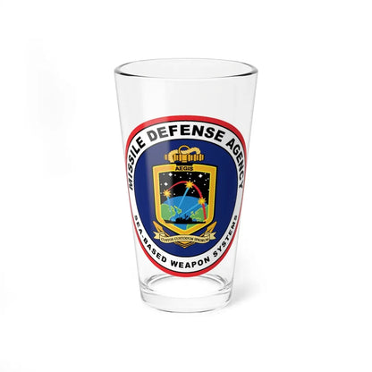 Missile Defense Agency AEGIS Ballistic (U.S. Navy) Pint Glass 16oz 16oz - Go Mug Yourself