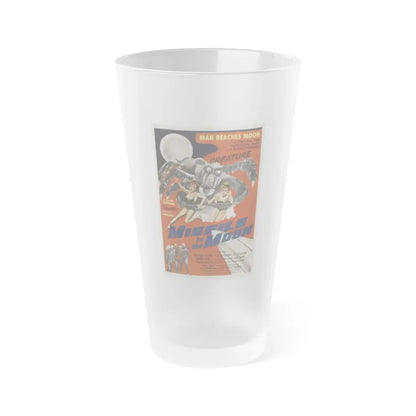 MISSILE TO THE MOON 1958 Movie Poster - Frosted Pint Glass 16oz Default Title - Go Mug Yourself