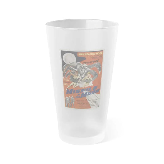 MISSILE TO THE MOON 1958 Movie Poster - Frosted Pint Glass 16oz Default Title - Go Mug Yourself