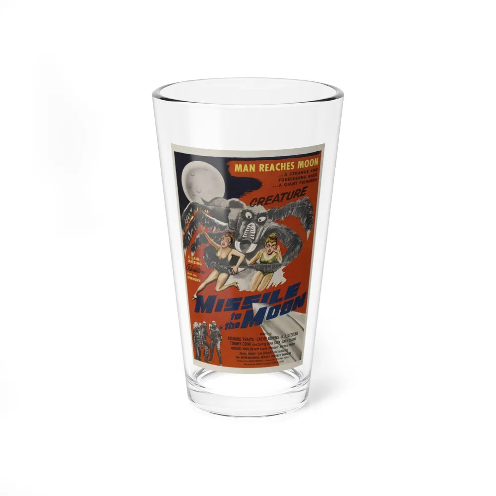 MISSILE TO THE MOON 1958 Movie Poster - Pint Glass 16oz-16oz-Go Mug Yourself