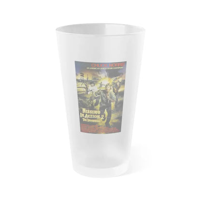 MISSING IN ACTION 2 1985 Movie Poster - Frosted Pint Glass 16oz Default Title - Go Mug Yourself