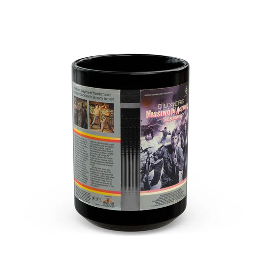 MISSING IN ACTION 2 THE BEGINNING (VHS COVER) - Black Coffee Mug-15oz-Go Mug Yourself