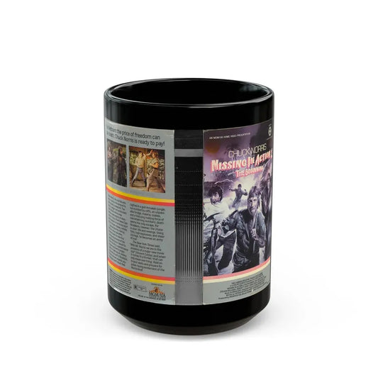 MISSING IN ACTION 2 THE BEGINNING (VHS COVER) - Black Coffee Mug 15oz - Go Mug Yourself