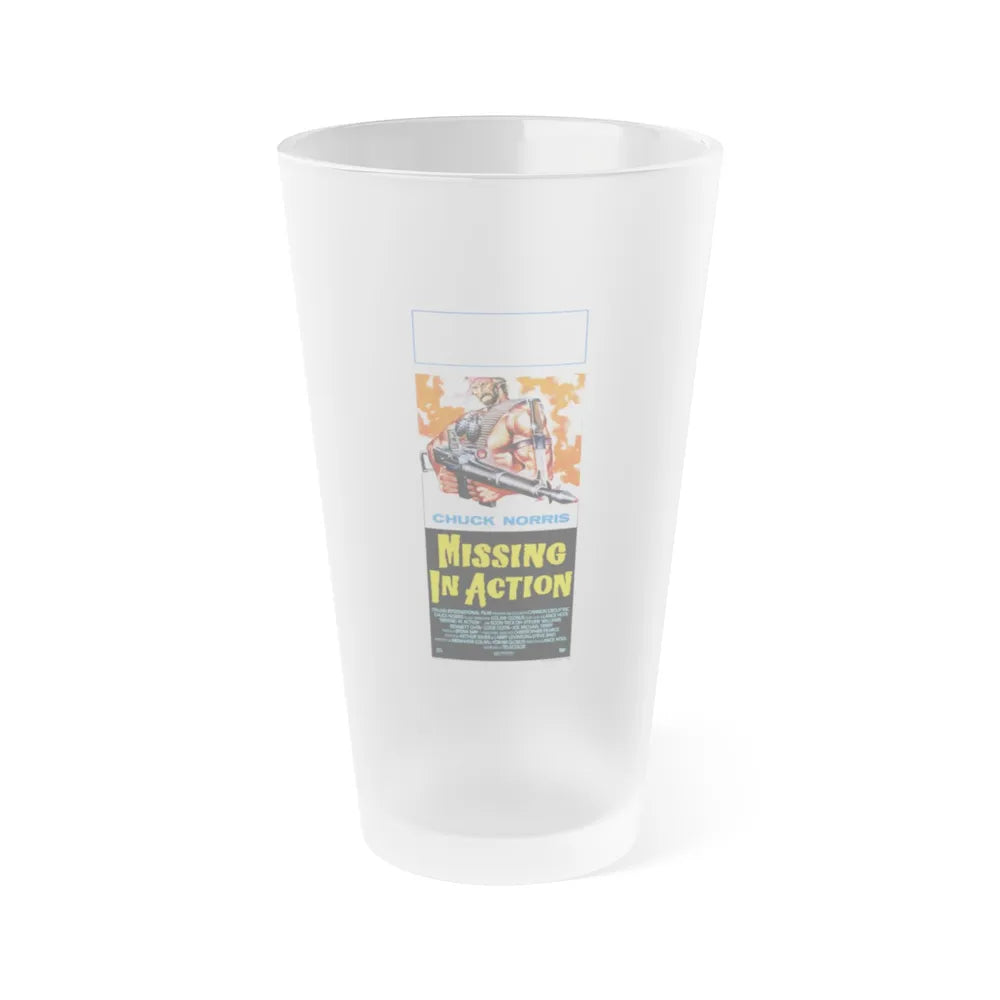 MISSING IN ACTION (ITALIAN) 1984 Movie Poster - Frosted Pint Glass 16oz-Go Mug Yourself