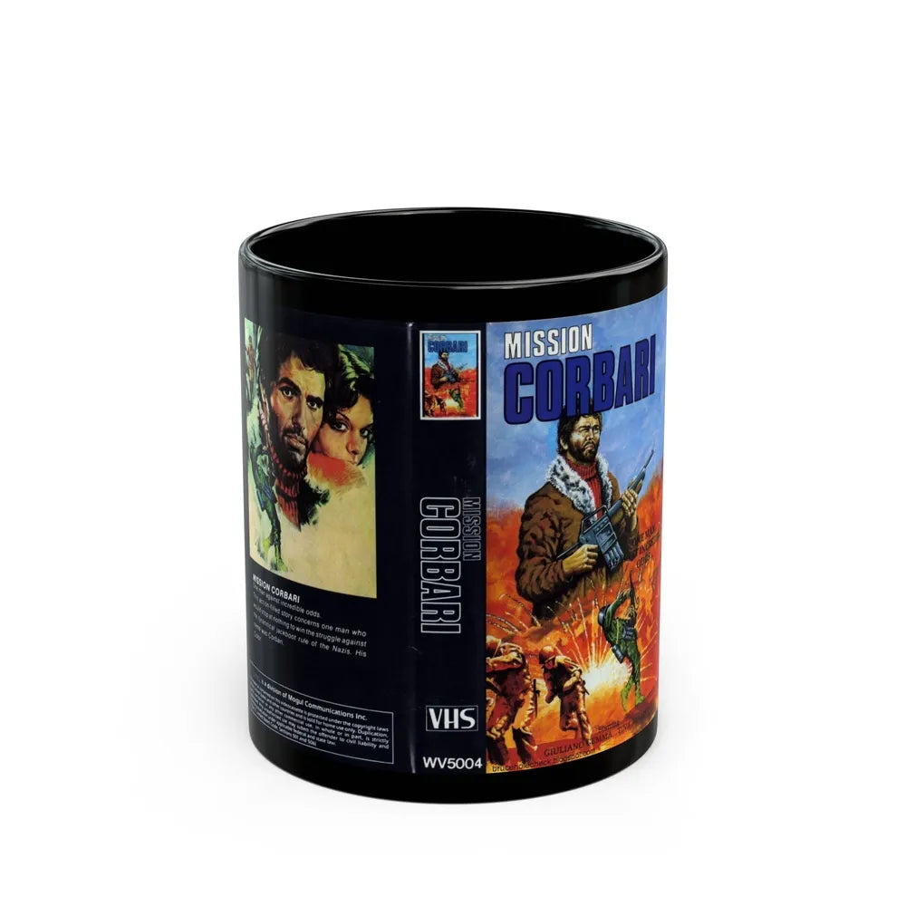 MISSION CORBARI (VHS COVER) - Black Coffee Mug-11oz-Go Mug Yourself