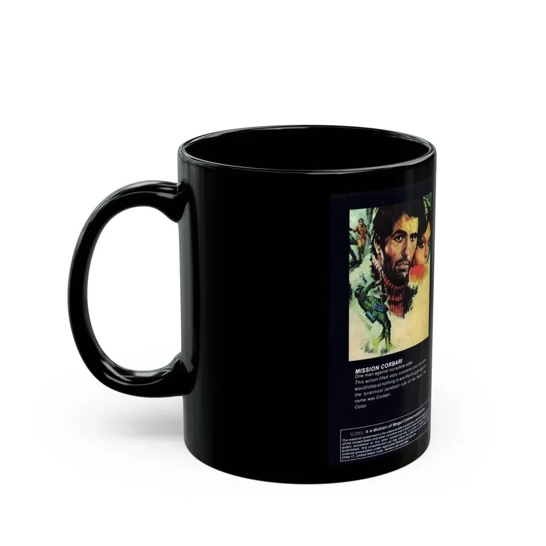 MISSION CORBARI (VHS COVER) - Black Coffee Mug - Go Mug Yourself