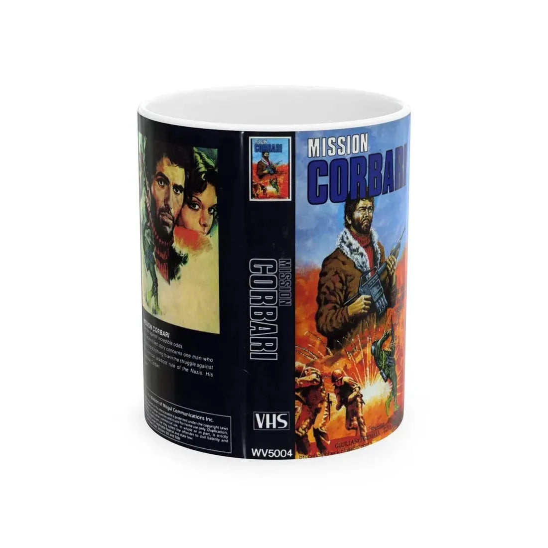 MISSION CORBARI (VHS COVER) - White Coffee Mug 11oz - Go Mug Yourself