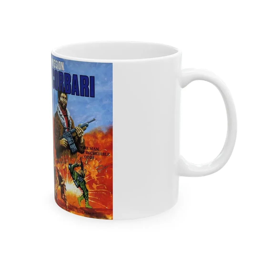 MISSION CORBARI (VHS COVER) - White Coffee Mug - Go Mug Yourself