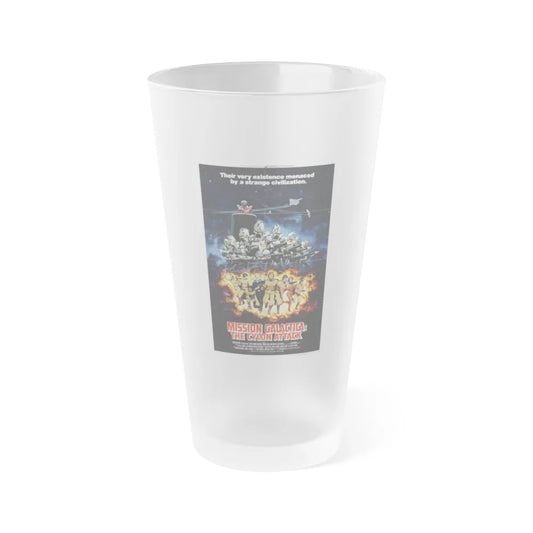 MISSION GALACTICA 1979 Movie Poster - Frosted Pint Glass 16oz-16oz-Frosted-Go Mug Yourself