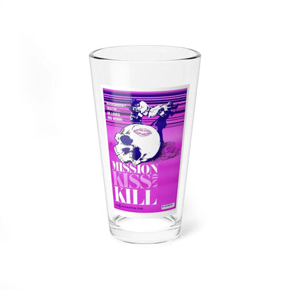 MISSION KISS AND KILL 1979 Movie Poster - Pint Glass 16oz-16oz-Go Mug Yourself